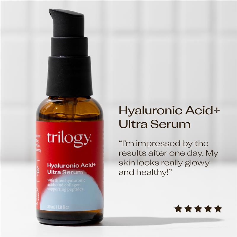 Tinh chất cấp ẩm sâu Trilogy Hyaluronic Acid + Ultra Serum