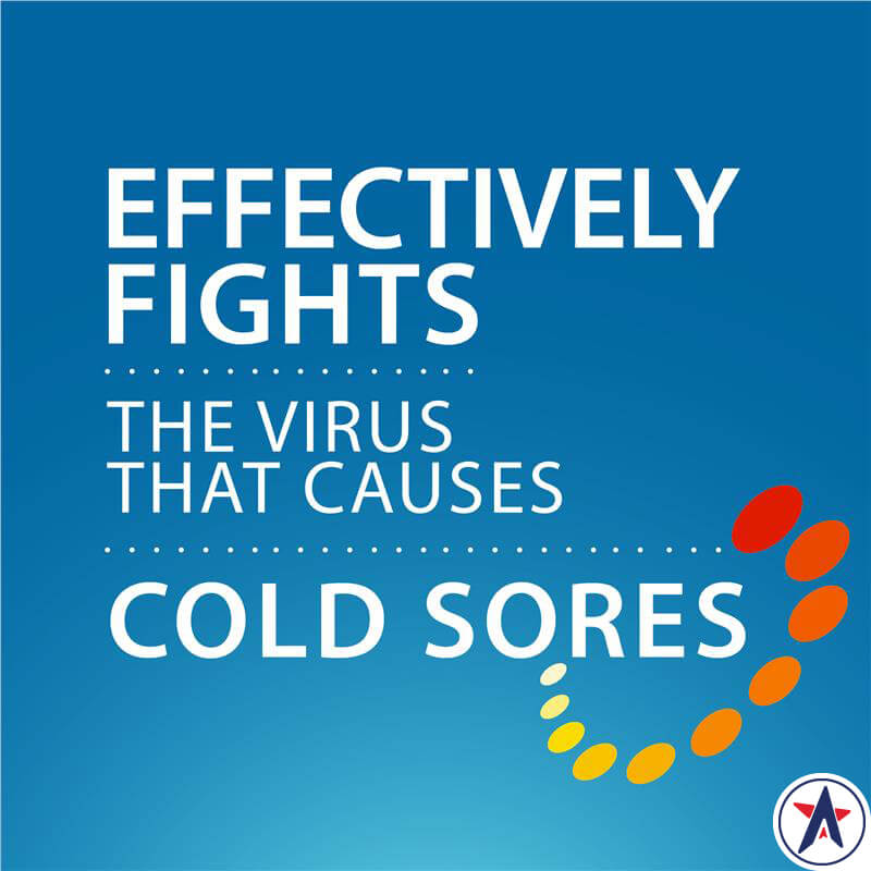 Tuýp kem trị vết loét lạnh Zovirax Cold Sore (Aciclovir 5%) Cream 2g | Xuất xứ Úc (Australia)