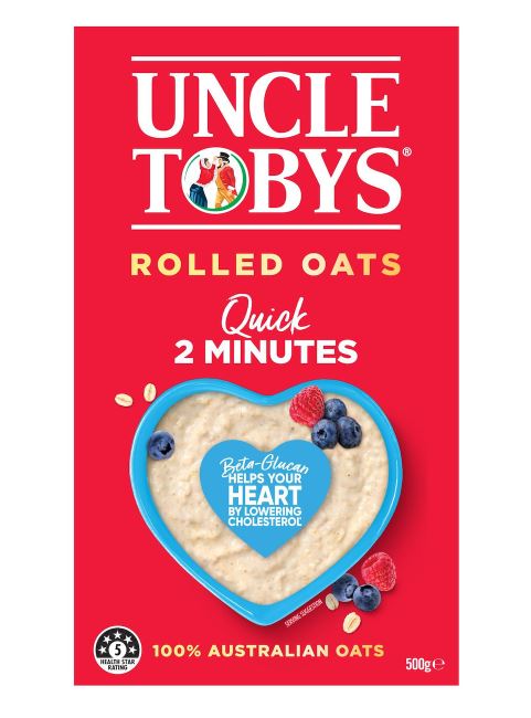 Yến mạch ăn liền Uncle Tobys Oats Quick Rolled Oats Porridge