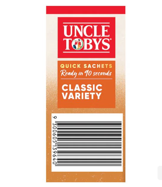 Yến mạch Uncle Tobys Oats Quick Sachets Classic Variety 350g