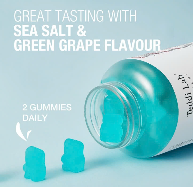 Kẹo dẻo mọc tóc Unichi Teddi Lab Hair Boost Gummy 60 viên