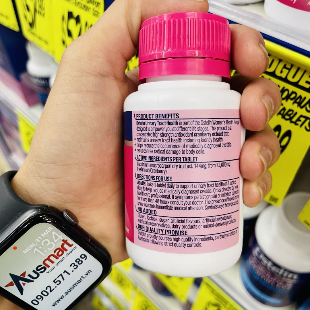 Viên uống hỗ trợ đường tiết niệu Ostelin Urinary Tract