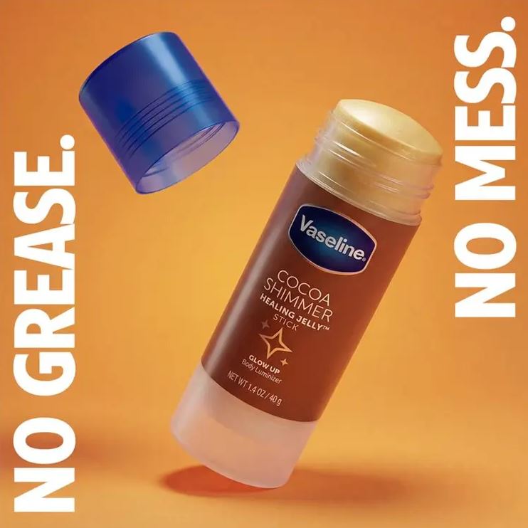 Sáp dưỡng ẩm bắt sáng dạng thỏi Vaseline Cocoa Shimmer Jelly Stick