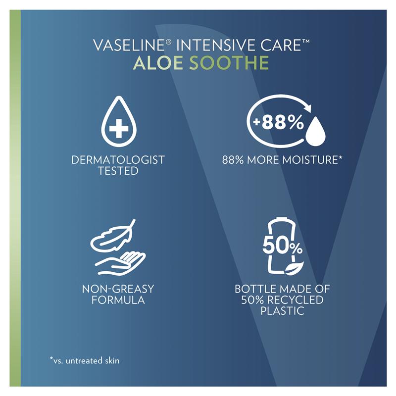 Dưỡng thể Vaseline Intensive Care Body Lotion Aloe Soothe