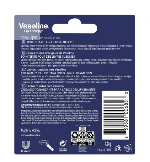 Son dưỡng môi Vaseline Lip Balm Rosy Lips