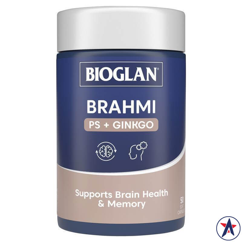 Viên bổ não Bioglan Brahmi + PS + Ginkgo Focus 50 viên | Mua hàng Úc tại Ausmart