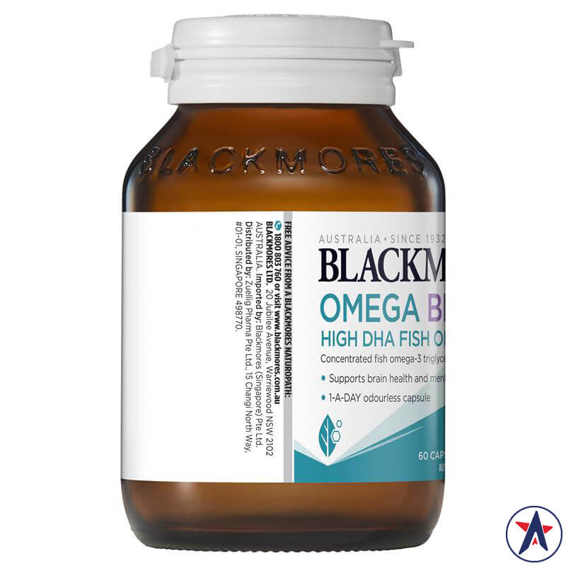 Viên bổ não Blackmores Omega Brain High DHA Fish Oil 60 viên | Mua hàng Úc tại Ausmart