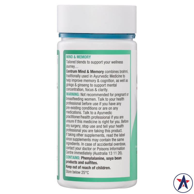 Viên bổ não tăng cường trí nhớ Centrum Mind & Memory 100 viên