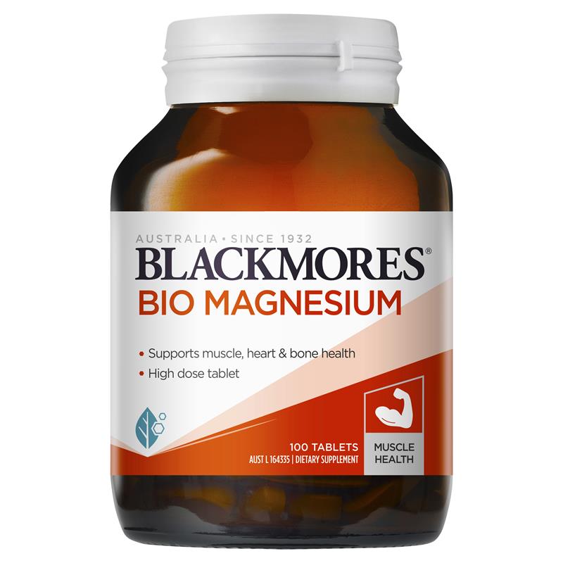 Blackmores Bio Magnesium bổ sung Magie 100 viên | Mua sắm hàng Úc tại Ausmart