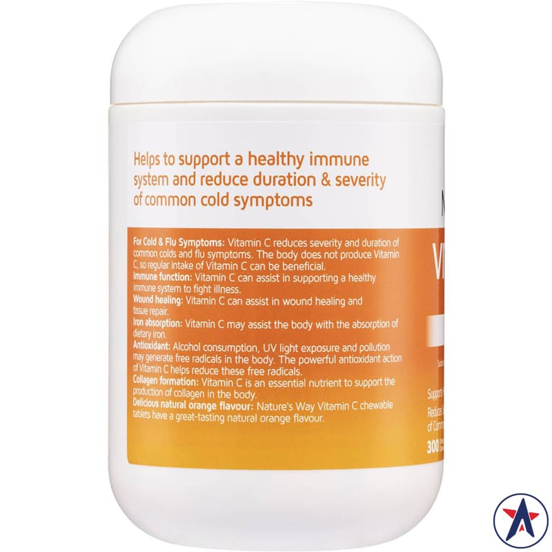 Viên nhai bổ sung Vitamin C 500mg Nature's Way