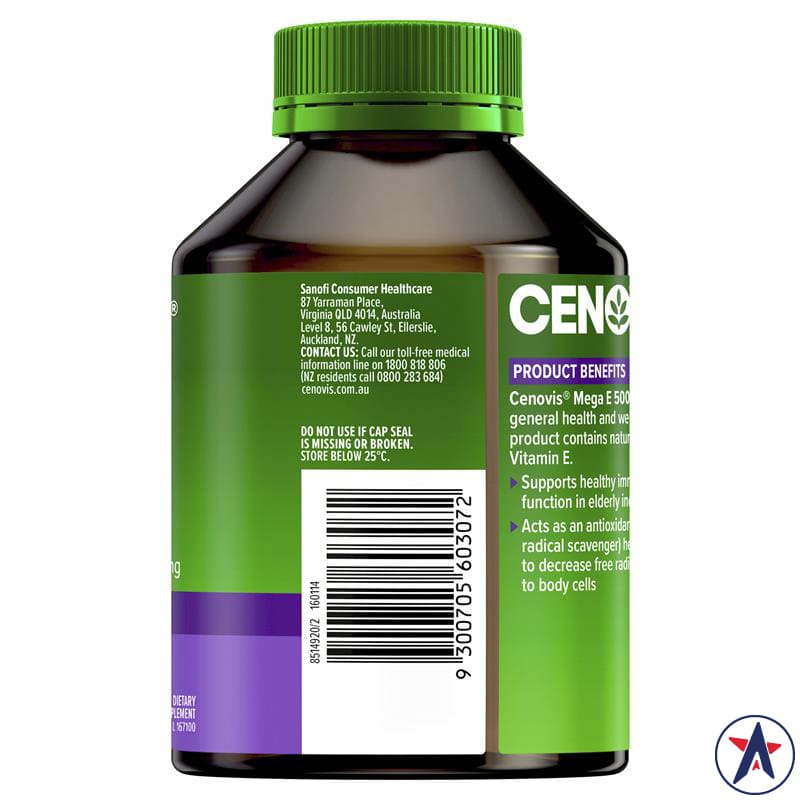Viên bổ sung Vitamin E Cenovis Mega E 500IU 250 viên | Mua hàng Úc tại Ausmart