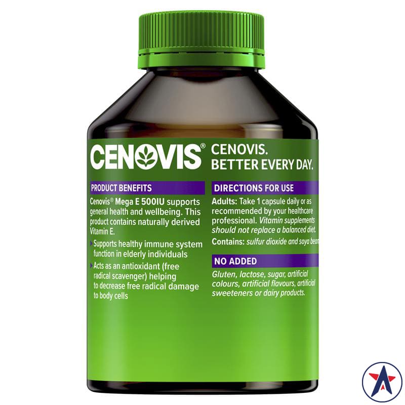 Viên bổ sung Vitamin E Cenovis Mega E 500IU 250 viên | Sản phẩm chính hãng Úc