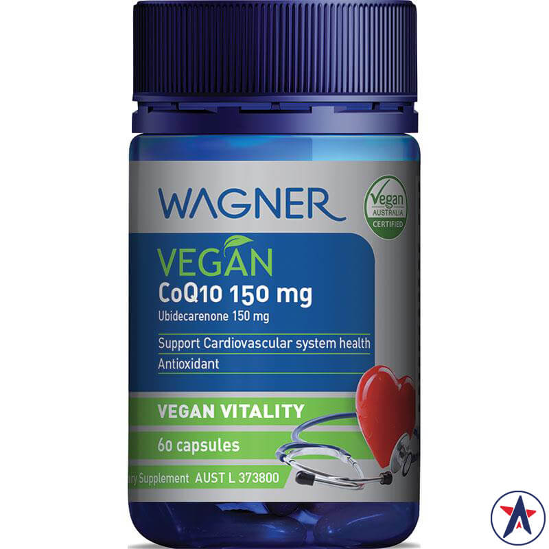 Viên bổ tim mạch thuần chay Wagner Vegan CoQ10 150mg 60 viên | Thương hiệu Úc chính hãng