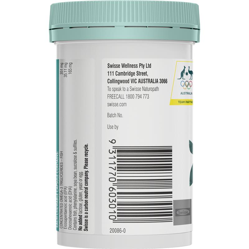 Dầu cá Omega 3 cho bé Swisse Kids Fish Oil của Úc 60 viên