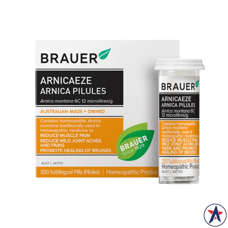 Viên giảm đau cơ khớp Brauer Arnicaeze Arnica Pilules 8g