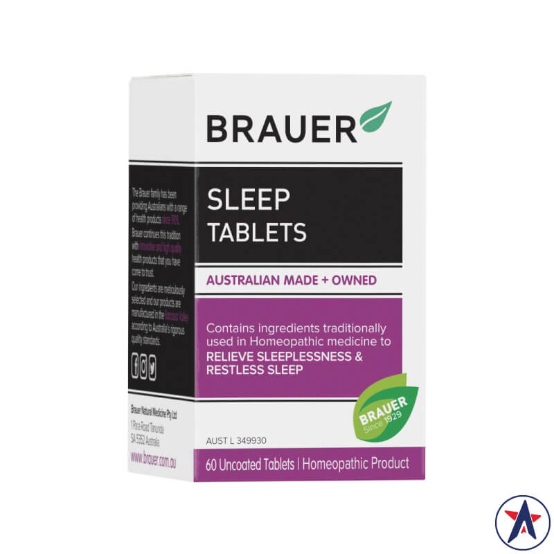 Viên hỗ trợ giấc ngủ Brauer Sleep 60 viên
