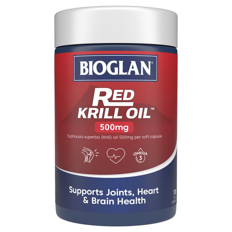 Dầu nhuyễn thể Bioglan Red Krill Oil 500mg 120 viên | Chất lượng đảm bảo từ Úc