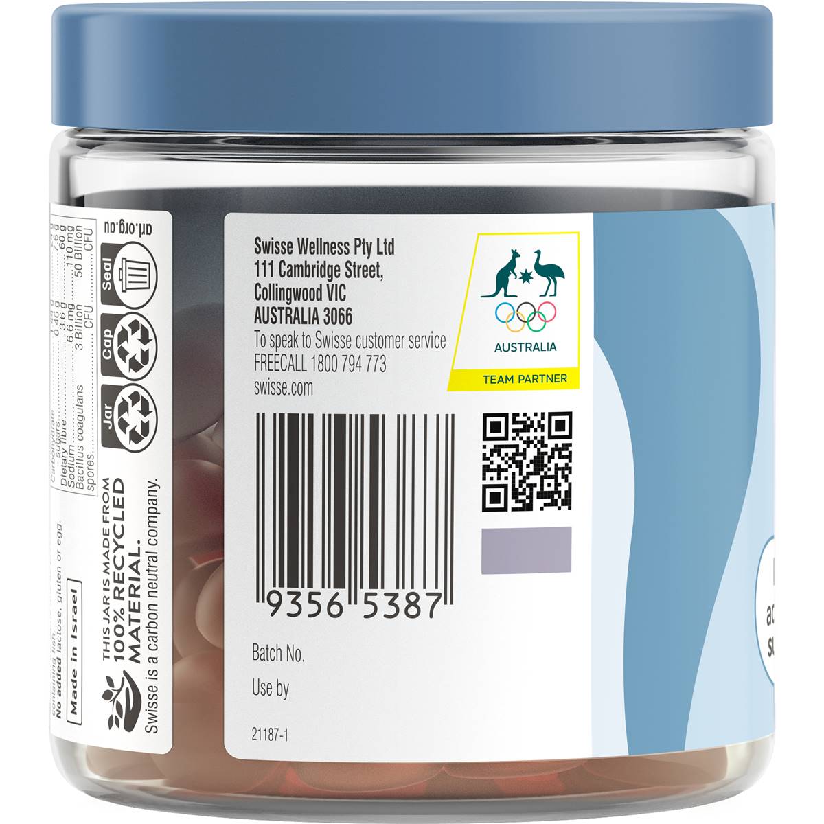 Bổ sung men tiêu hoá Swisse Probiotic+ Prebiotic Gummies 45 viên