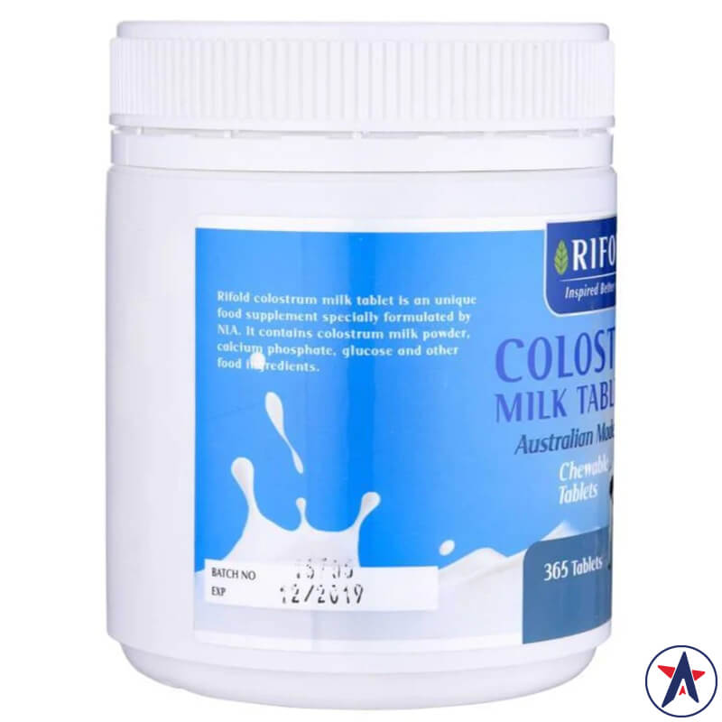 Viên sữa bò non Rifold Colostrum Milk Tablet 1000mg 365 viên