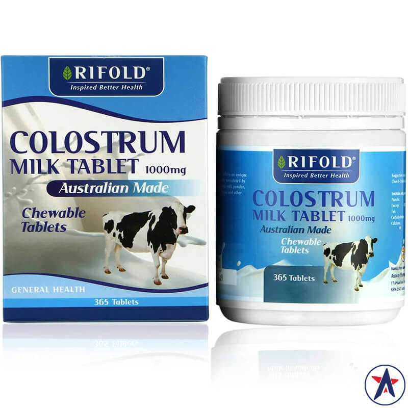 Viên sữa bò non Rifold Colostrum Milk Tablet 1000mg 365 viên