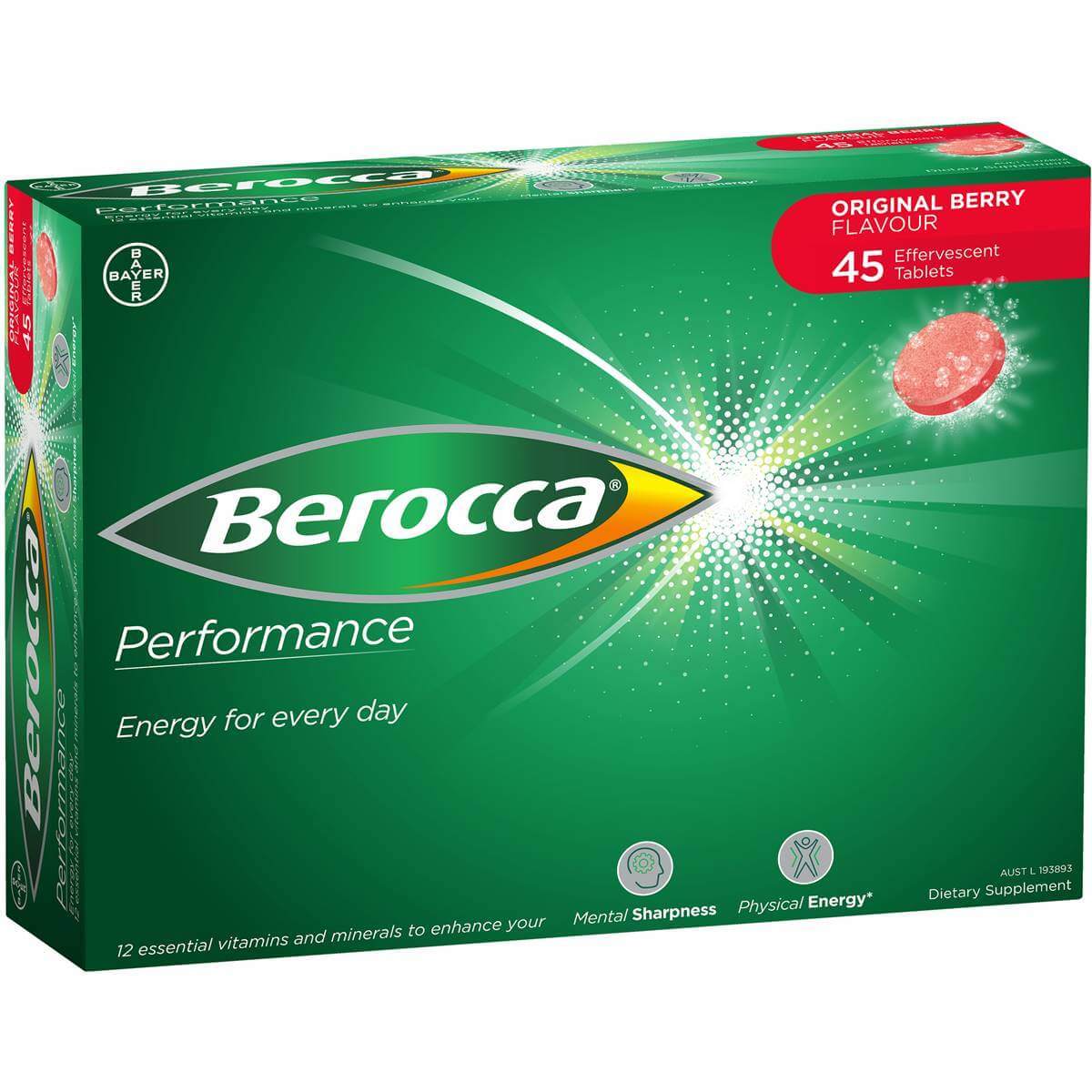 Viên sủi Berocca Original Berry Performance Effervescent