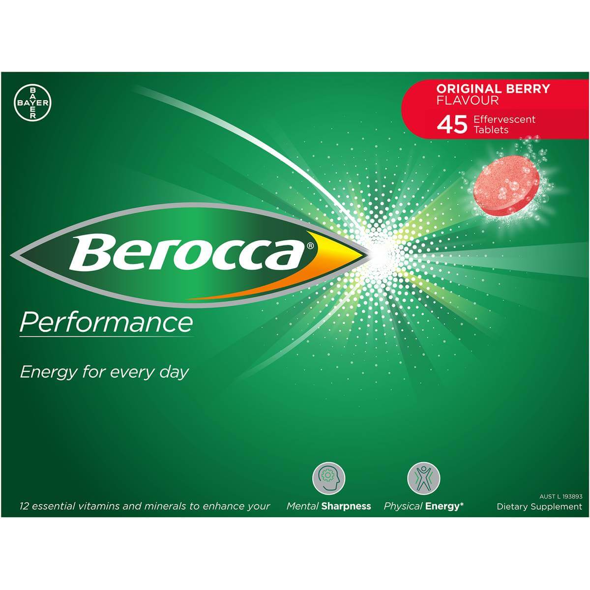Viên sủi Berocca Original Berry Performance Effervescent