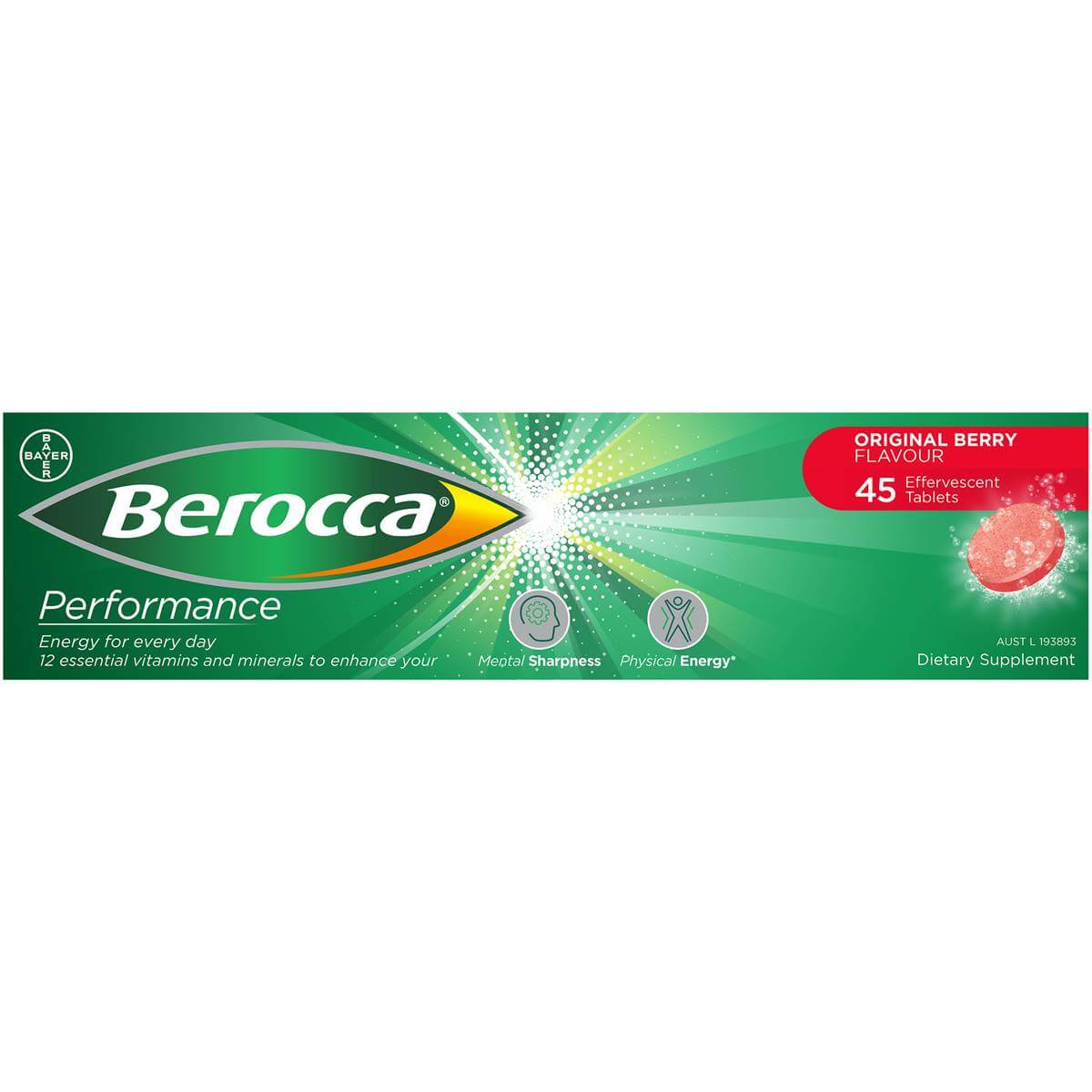 Viên sủi Berocca Original Berry Performance Effervescent