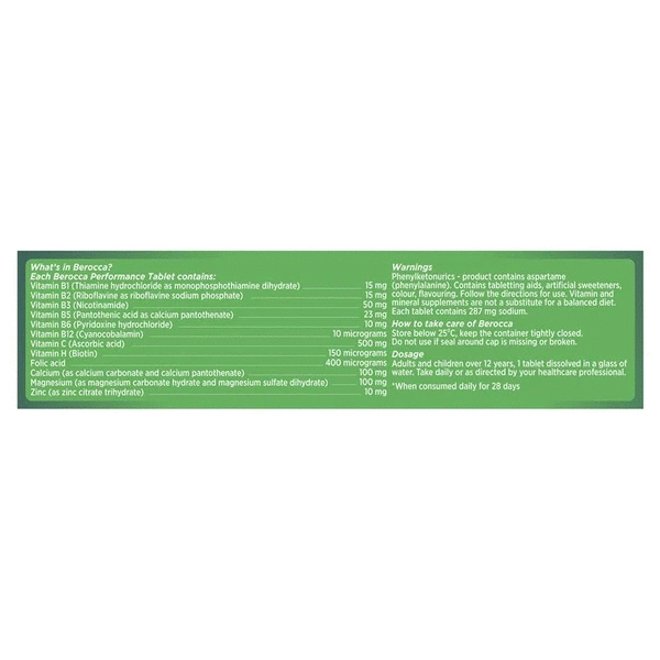 Viên sủi Berocca Úc Performance Original Berry Energy 60 viên | Hàng xách tay Úc chính hãng
