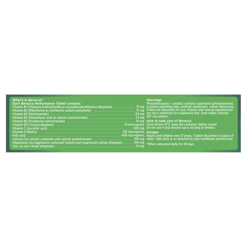 Viên sủi Berocca Original Berry Performance Effervescent 30 viên | Sản phẩm Úc chất lượng