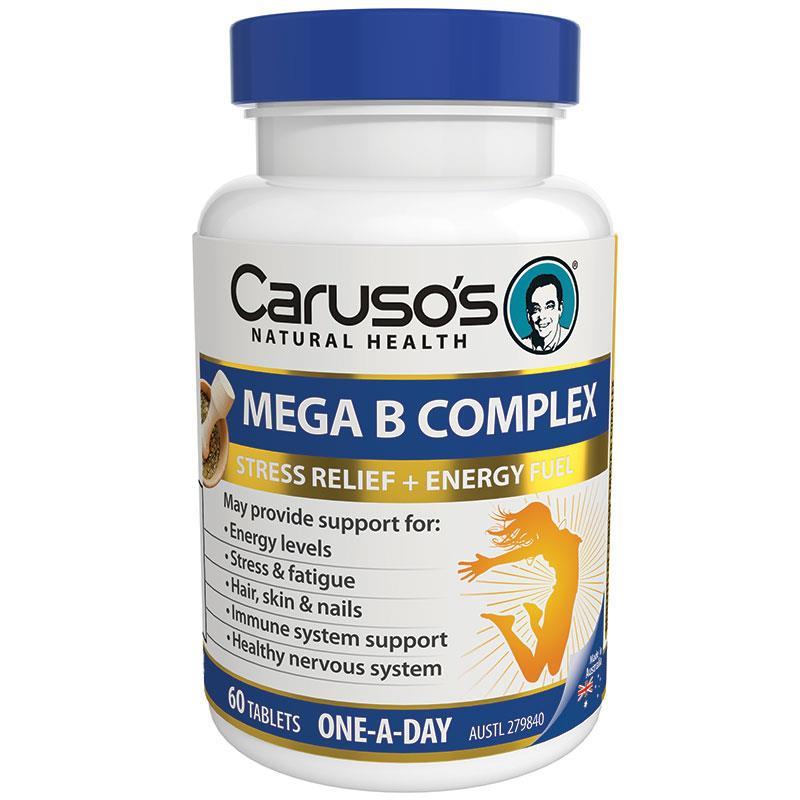 Vitamin B tổng hợp Caruso's Ultra Max Mega B Complex 60 viên | Mua sắm hàng Úc tại Ausmart