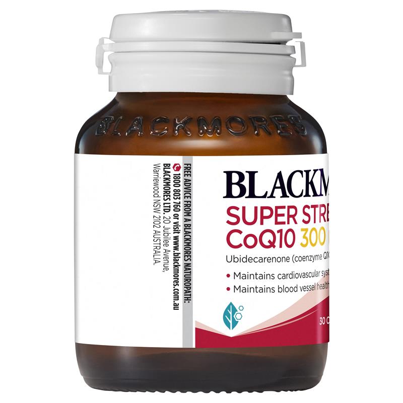 Coenzyme Q10 Blackmores Super Strength CoQ10 300mg bổ tim 30 viên Coenzyme Q10 Blackmores Super Strength CoQ10 300mg bổ tim 30 viên
