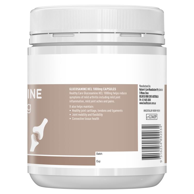 Healthy Care Glucosamine HCL 1000mg hỗ trợ xương khớp 200 viên | Mua hàng Úc tại Ausmart