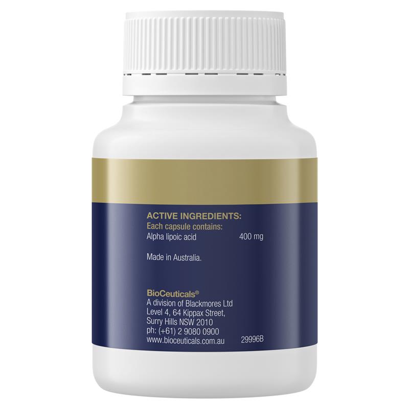 Viên uống cân bằng đường huyết BioCeuticals Lipoec 400mg 60 viên