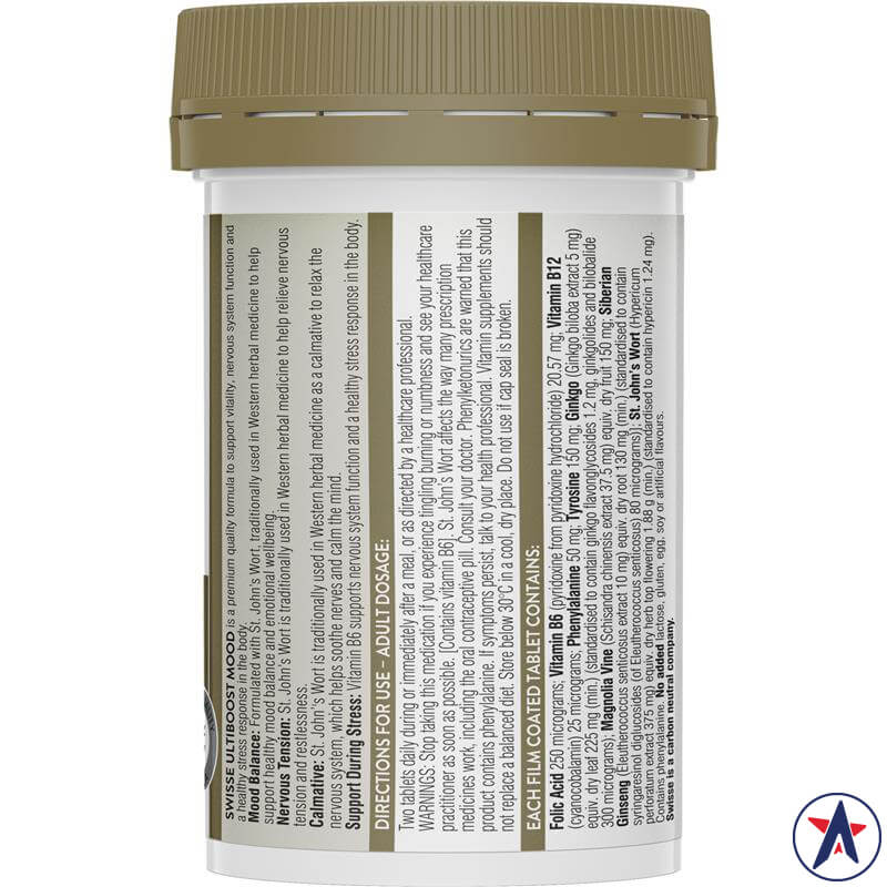 Viên uống cân bằng tâm trạng Swisse Ultiboost Mood 50 viên