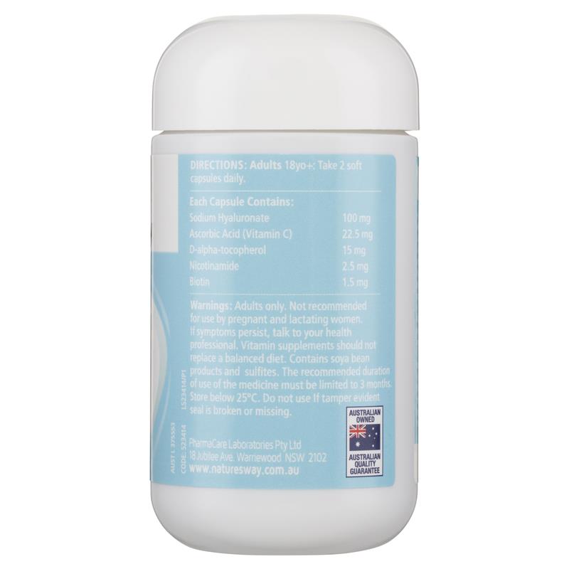 Viên uống cấp nước Nature’s Way Hyaluronic Acid của Úc 40 viên