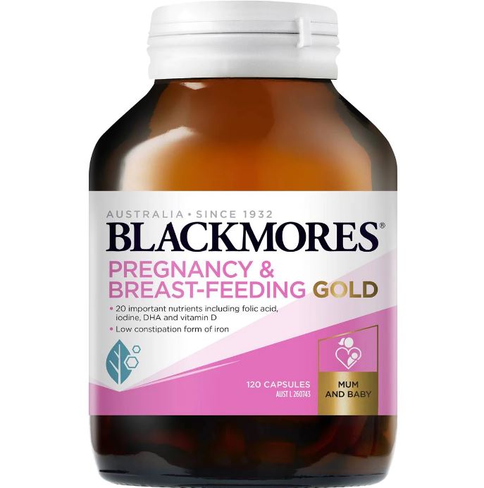 Blackmores cho bà bầu Pregnancy & Breast Feeding Gold 120 viên