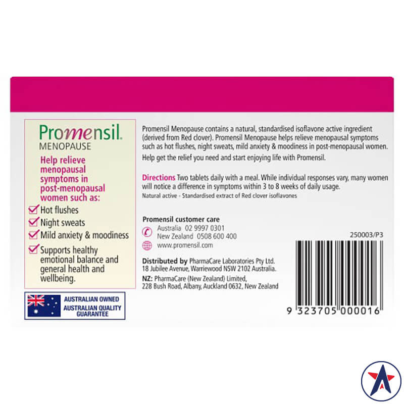 Viên uống cho phụ nữ thời kỳ mãn kinh Promensil Menopause