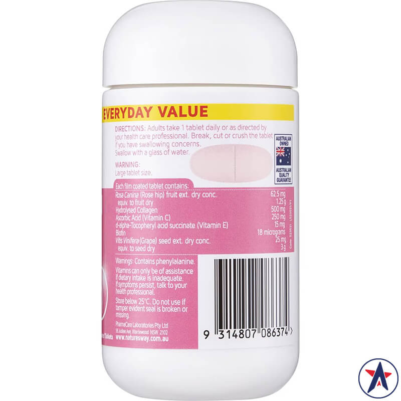 Viên uống đẹp da móng tóc Nature's Way Hair Skin & Nails 30 viên