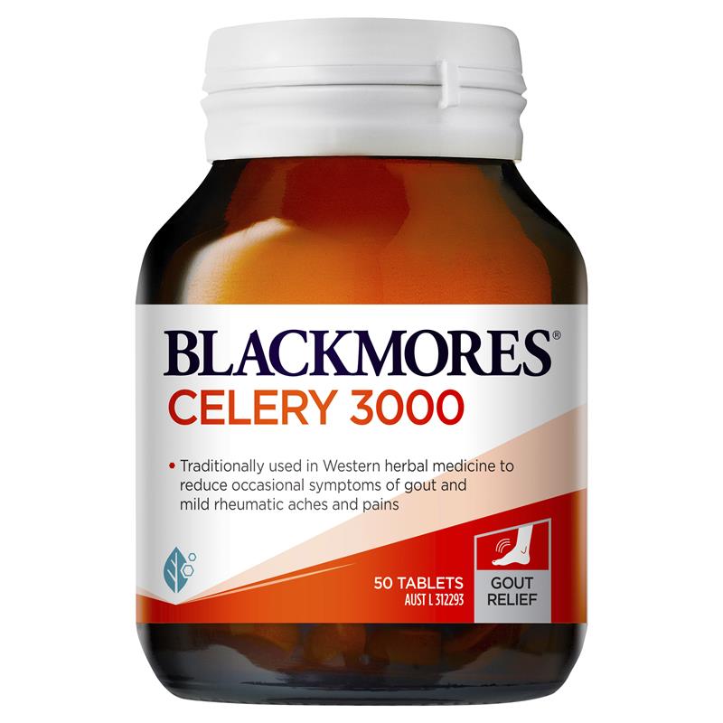 Blackmores Celery 3000mg giúp phòng & điều trị Gout 50 viên