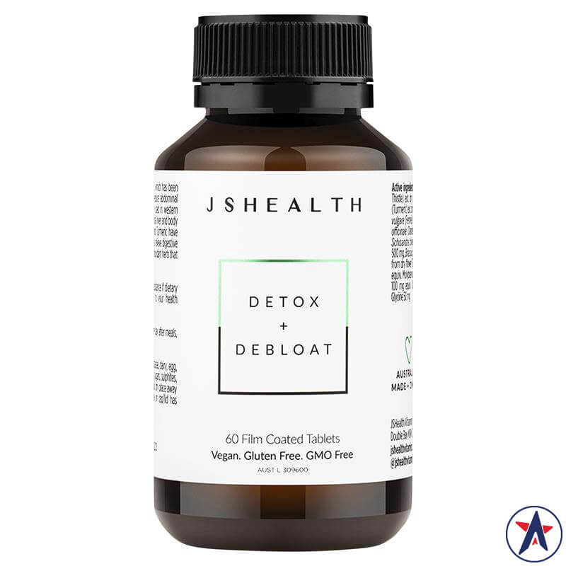 Viên uống giải độc cơ thể & giảm đầy bụng JSHEALTH Detox + Debloat 60 viên