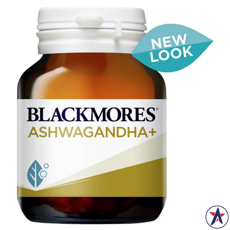 Viên uống giảm căng thẳng Blackmores Ashwagandha+ Vitamin B 60 viên | Hàng xách tay Úc chính hãng