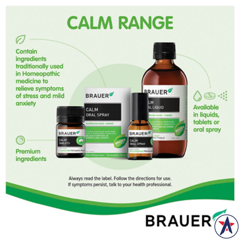 Viên uống giảm căng thẳng Brauer Calm 60 viên