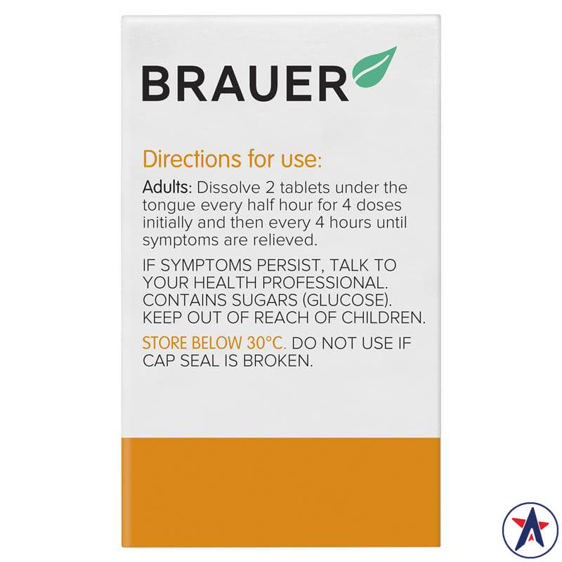 Viên uống giảm đau cơ Brauer ArnicaEze Arnica 60 viên