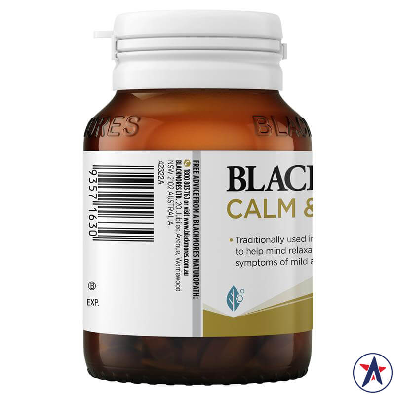 Viên uống giúp thư giãn Blackmores Calm & Relax 60 viên