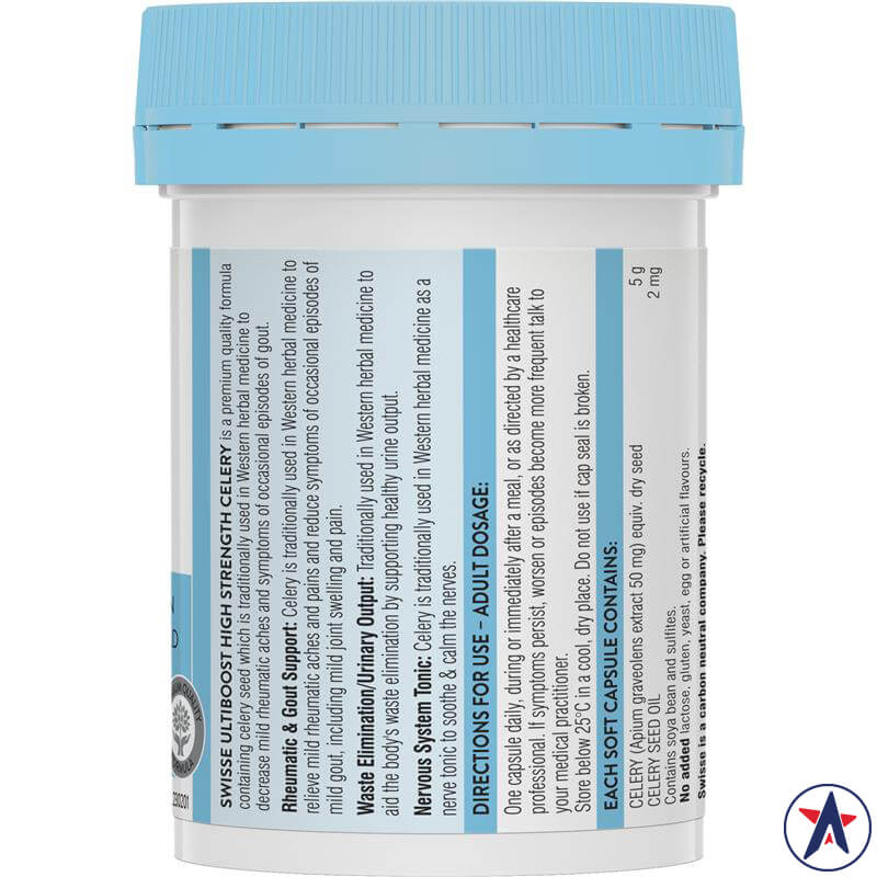 Viên uống hỗ trợ điều trị bệnh gout Swisse Celery 5000mg 50 viên