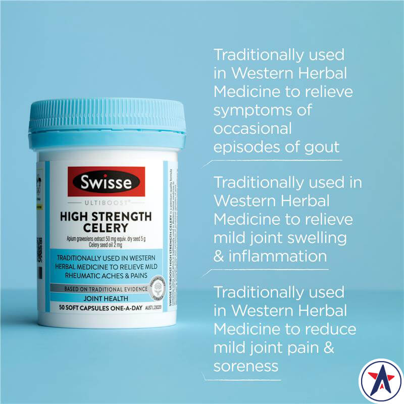 Viên uống hỗ trợ điều trị bệnh gout Swisse Celery 5000mg 50 viên