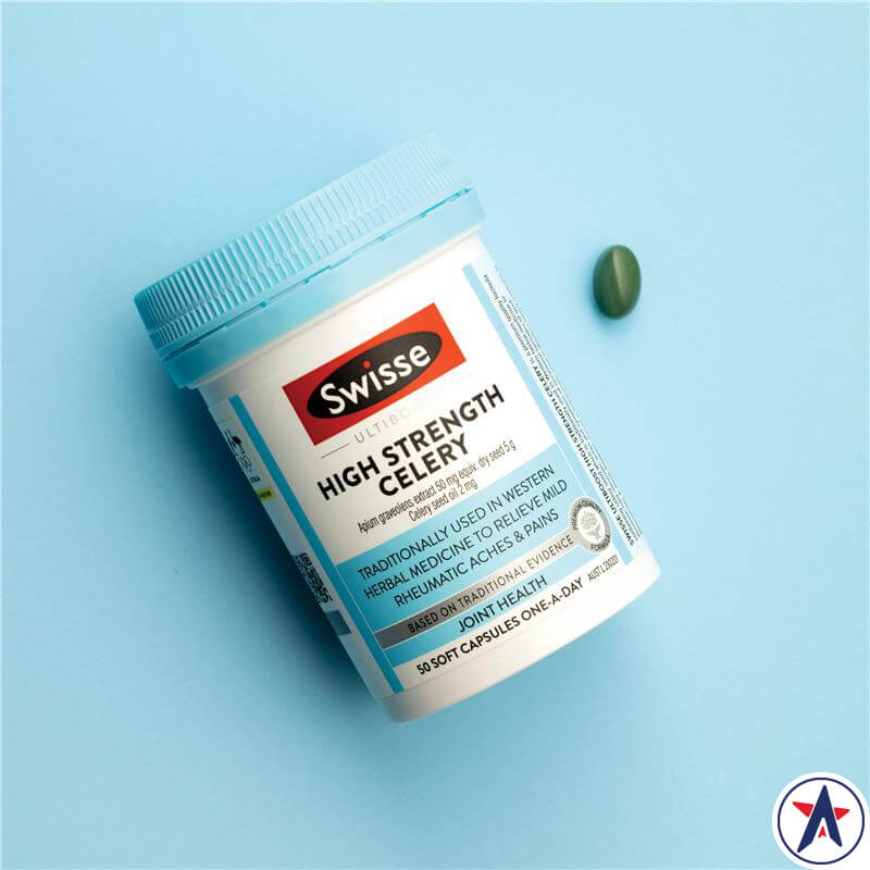 Viên uống hỗ trợ điều trị bệnh gout Swisse Celery 5000mg 50 viên