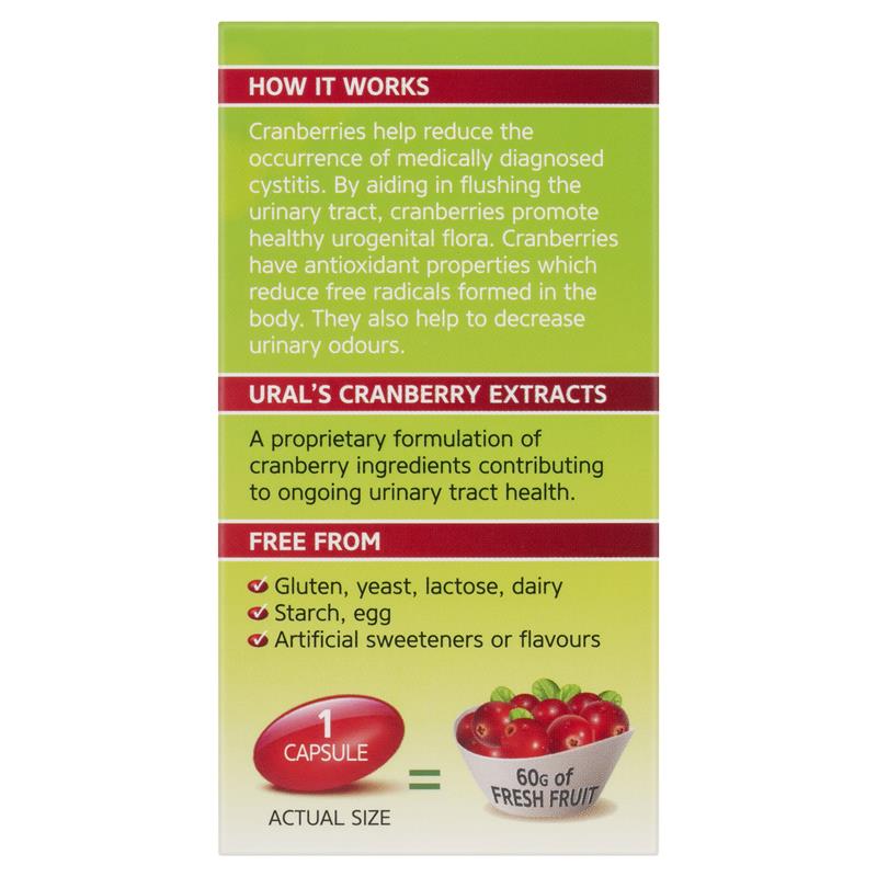 Viên uống hỗ trợ đường tiết niệu Ural High Strength Cranberry 60000mg