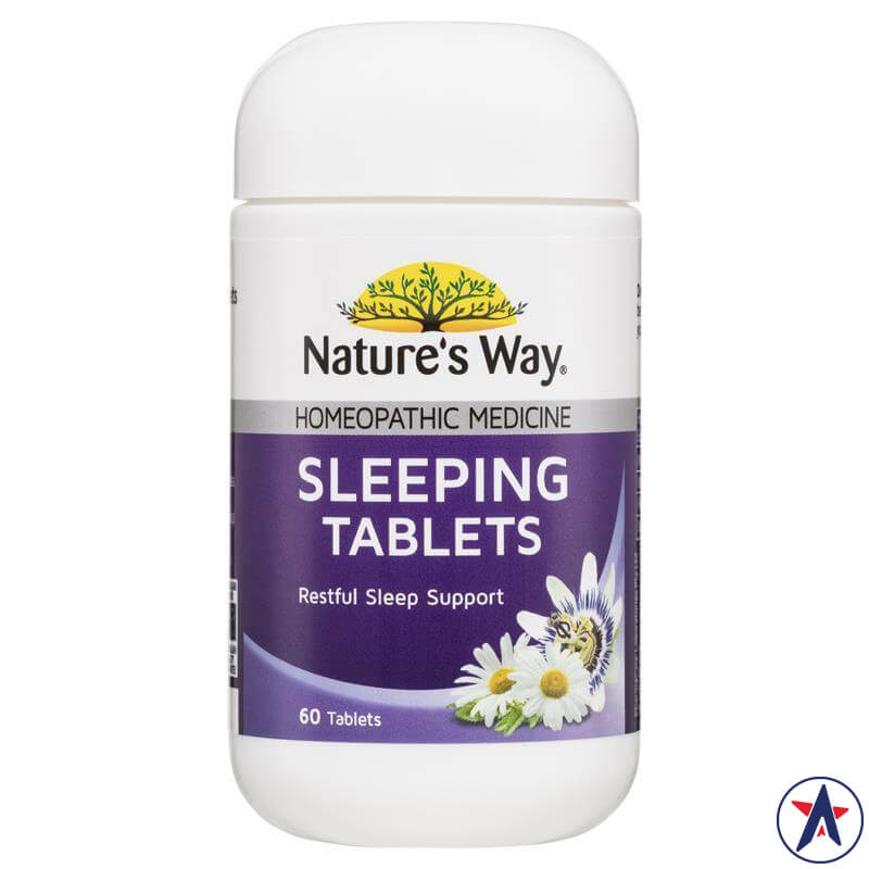 Viên uống hỗ trợ giấc ngủ Nature's Way Sleeping Tablets 60 viên | Sản phẩm Úc chất lượng