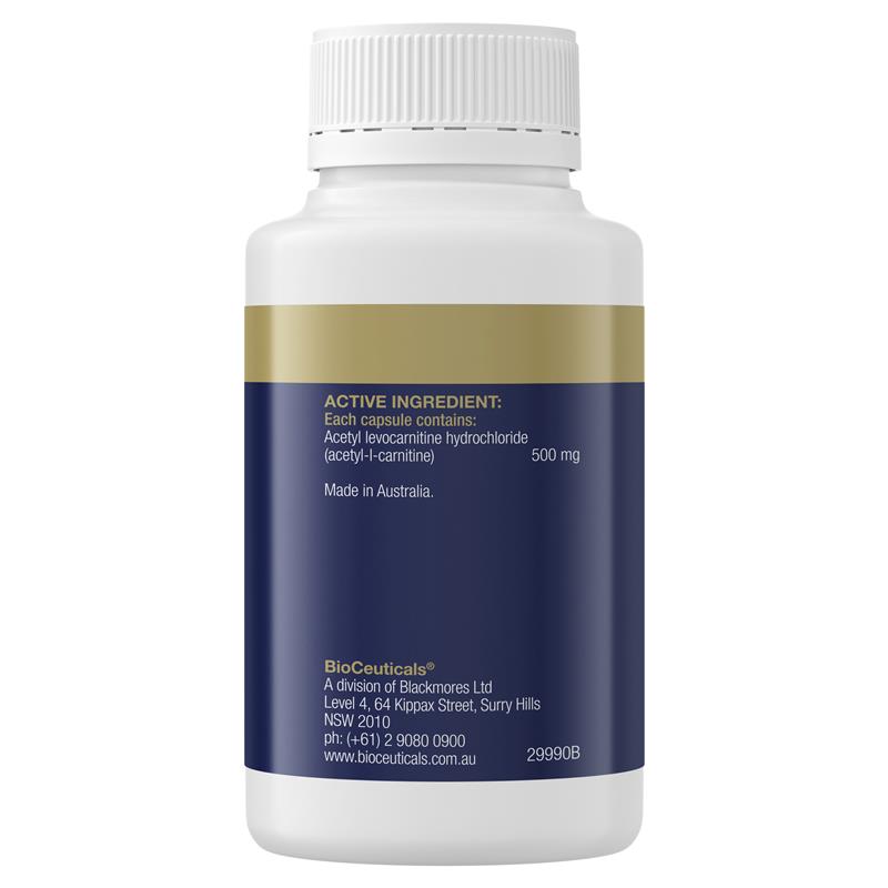 Viên uống hỗ trợ sức khoẻ tim mạch BioCeuticals Acetyl-L-Carnitine 90 viên